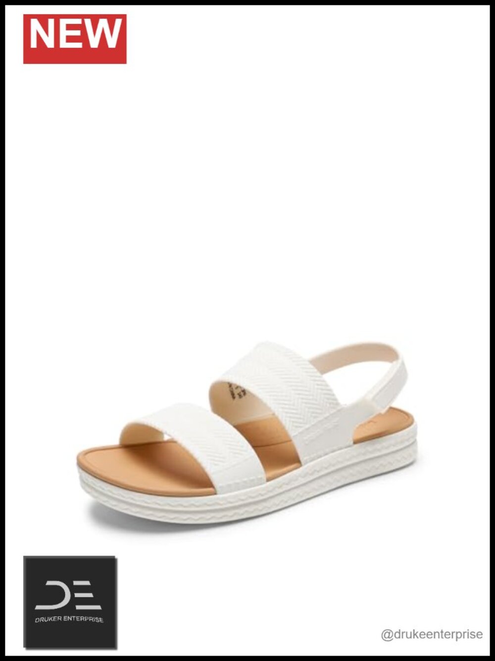 Lightweight Comfortable Flat Platform Sandals with Arch Support Quick-Dry TPU